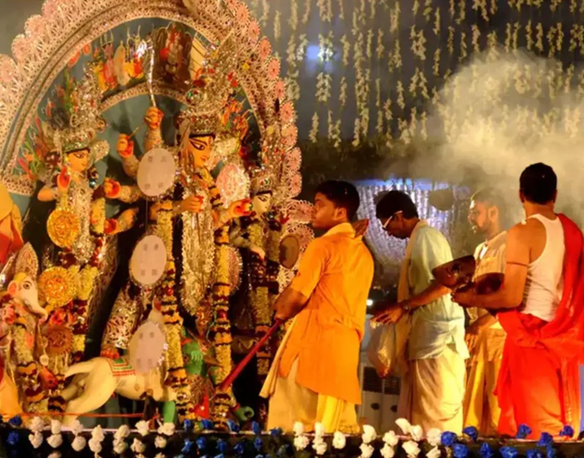Capturedurga Puja Celebration