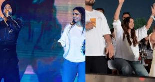 Deepika Padukone At Diljit Dosan