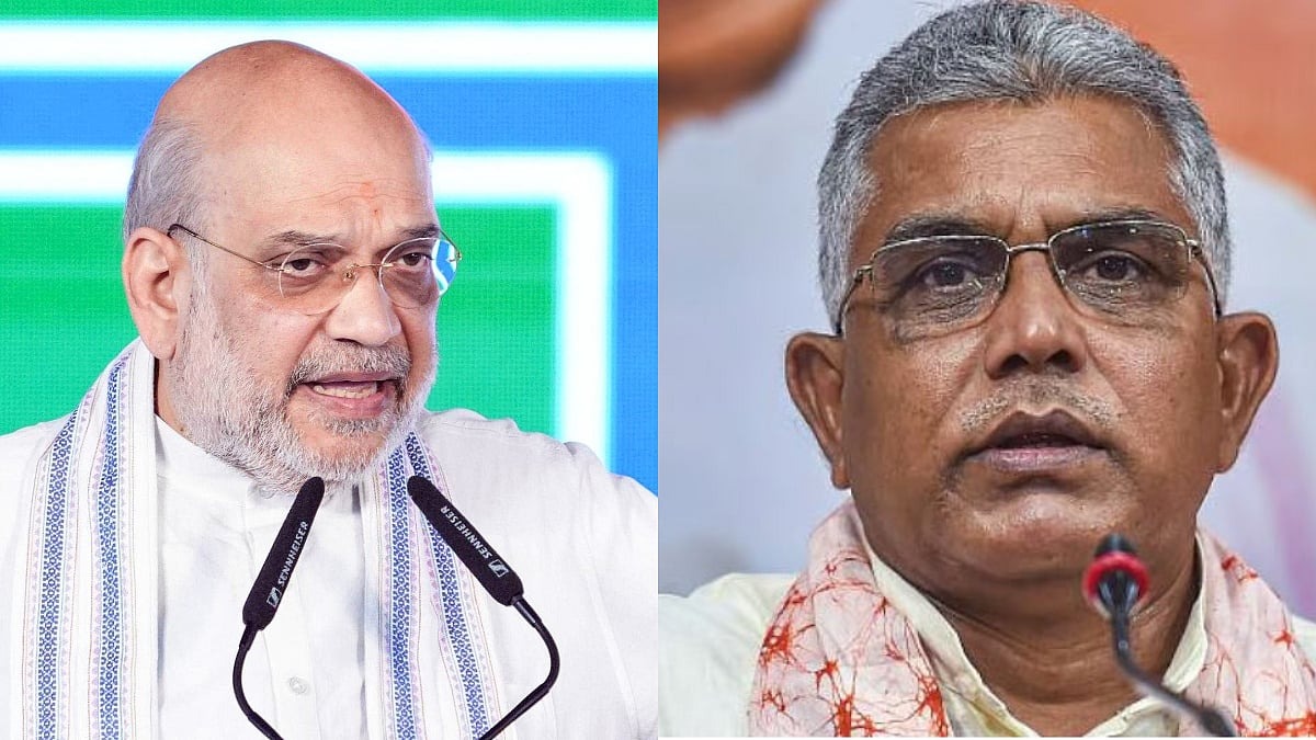 Amit Shah Meets Senior Leader Dilip Ghosh To Formulate West Bengal Assembly Election Strategy
