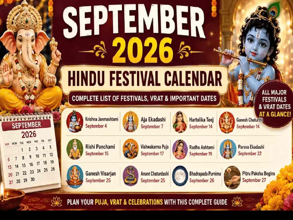 Complete List of Major Vrats, Fasts, and Celebrations From Janmashtami to Pitru Paksha